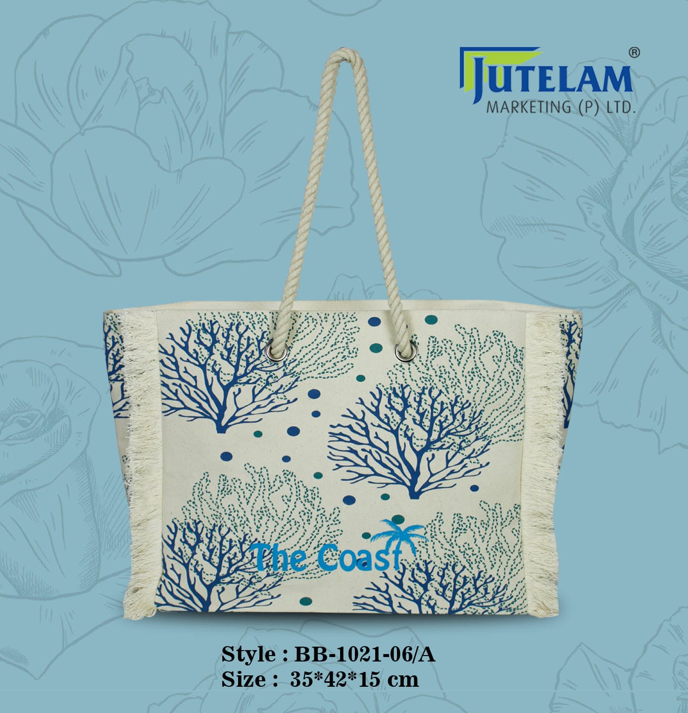 The Coast Coral Fringe Bag